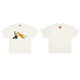 Lee Kids японский американский модный бренд Human Dragon Year Limited Shore-Teared Men Пара летняя мультипликационная футболка для животных женская топ-3892 Black S