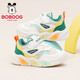 Babudou children's shoes, boys' lightweight and comfortable toddler shoes, autumn soft-soled versatile baby shoes 102353059 meters/coral green 24