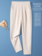 Daiziru nine-point Harun linen pants for women in summer thin 2025 new high-waist slim large size thin ice silk casual pants for women black 32 /4XL recommended 141-150Jin [Jin equals 0.5 kg]