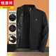 Hengyuanxiang Dad Jacket Spring and Autumn Style Middle-aged Men's Jacket Spring and Autumn Thin Style Middle-aged and Elderly Grandpa Top Jacket 506 Navy Blue (Spring and Autumn Style) XL 180 Suitable for 116-135 Jin Jin equals 0.5 kg