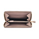 Armani EMPORIO logo print retro long leather clutch wallet regular women's khaki khaki brown