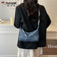 Woodpecker's popular bag for women this year 2025 super hot new fashion denim shoulder bag casual versatile dumpling crossbody bag black
