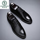 Zapatos de cuero huecos de pájaros carpinteros para hombres en verano