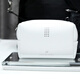 SWAROVSKI 618 zipper shines, fashionable, simple and atmospheric, white storage bag, storage bag, toilet bag, white handbag, 15 12 5.5cm