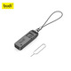 Budi mobile phone card needle is suitable for Apple iPhone Huawei Xiaomi universal sim card slot TF card slot with card needle multi-functional portable creative keychain anti-lost storage box black storage box