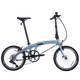 Bicicleta plegable Dahon P10 Aleación de aluminio de 20 pulgadas Conjutor de aluminio Adult V-Brake PAA003 Matte Gris azul