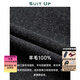 Xiuta Spring New Business British Style Mid-Length Woolen Coat Men's Pure Wool Lapel Men's Jacket Korean Slim Dark Gray 52