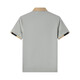 HOMLEAN Summer Menora de color sólido para hombres Polo de la solapa polo de diseño de colas cortas de manga corta