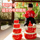 牛皮小鼓5-10寸儿童玩具早教敲锣打鼓幼儿园演出摆摊堂鼓打击乐器 5寸牛皮鼓+鼓棒+背带