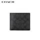 Entrenador (entrenador) [Brand Direct Supply] Bolsa de billetera plegable para hombres Bolsa gris Black Black Block Artificial Cuero Cy394QBMI5