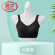 LangSha middle and high school student sports bra female 18 years old adolescent 16 development period girl big breast push-up anti-sagging bra elegant black M 100Jin Jin equal to 0.5 kg or less