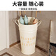 Julihui Umbrella Rack Storage Rack Home Door Umbrella Barrel Commercial Lobby Entry Drain Umbrella Barrel Umbrella Rack Home Storage Rack Rice White Iron Barrel Height 40cm