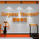 Internet Promi Check-in-Fitnessstudio Wanddekoration Sportkultur Inspirierende Slogan Poster Atmosphäre Layout Bild Wandaufkleber 17152 selbst-weiß 2mm Acryl