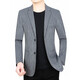 Lilang Suit Men's 2025 New Spring and Autumn Slim Casual Small Suit Thin Jacket Single Top Black Spring Style Thin and Moderately Thick M 170