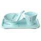 Yonghuan Hot Pot Restaurant Memmides Table Vérification Ensemble quatre pièces Hôtel Creative Restaurant Special Bowl Spoon Cuson Plastique Imitation Porcelaine 47 pouces Paisible Joy Little Bowl 12347