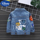Disney Boys Denim Jacket 2025 New Children's Clothing Children's Lapel Long Sleeve Jacket Baby Spring and Autumn Denim Jacket C212 Spring Denim Jacket 150 cm