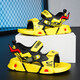 2025 new boys' sandals, medium and large children's sandals Pikachu summer boys' beach shoes, handsome and versatile primary school students, white and green 34