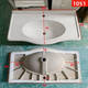 Ni Zhier Customized Badezimmer halb eingebettetes Becken, großer Bauch-Badezimmerschrank, Keramikwaschbecken integriertes Becken Waschbecken 1047-1 Meter Single Basin