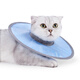 MPPMCK pet Elizabethan sterilization care collar cat and dog grooming collar anti-licking and biting small dog headgear light blue L (recommended 6-10 Jin Jin equals 0.5 kg)