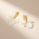 Qlady Fairy Petal Earrings Women's Earrings Suitable for Summer Earrings 2025 New High-end Holiday Style Earrings Gift