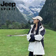 吉普（JEEP）冲锋衣男女秋冬季户外三合一可拆卸外套防风防水情侣登山服男 粉酒红女款 单件外套 5XL 【宽松效果请拍大一码】