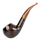 Sharphan (Savinelli) Tundra haut de gamme Mémorial Mémorial fait à la main les tuyaux de tuyaux importés de bruyère italien [673 Rhodésie courbe grande taille]