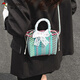 Woodpecker Handmade Braided Bag Women's 2025 New Seaside Holiday Shoulder Bag Tote Bag Beach Vegetable Bag Handbag Green