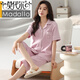 Modal pajamas women's summer Xinjiang cotton short-sleeved cropped pants 2025 new style for outdoor wear and casual suit NXF 9892 M