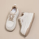 NOSSKISS luxury high-end brand shoes for women 2025 new small height-enhancing thick sole versatile sports and casual white shoes red 37