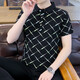 Fat Donglai 2025 summer new Polo shirt short-sleeved men's trendy brand ins slim lapel half F9226 white M