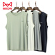 Catman Miiow Pajama en coton modal haut de gamme short de gilet d'été pour hommes minces de pyjamas masculins Les vêtements de maison peuvent être portés à l'extérieur de la roche gris bxm679b l