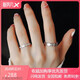 Pt950 platinum couple rings, a pair of platinum engagement rings, a Valentine's Day birthday gift for girlfriend and wife, a pair of luxury Jianjia Bailu rings