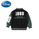 Disney color-blocking sleeve children's baseball uniform spring and autumn children's clothing boy's jacket black 110 cm