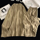 Sinnliche Wolke Baumwollpyjama Herren Frühlings-Strickjacke Langarm Langhose Langhose Cartoon Teenager Home Clothing Set K12529# Double Short L Empfohlen 100-130