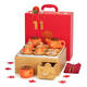 Yonghuan Hochzeitsgeschenke für die Jungvermählten, Souvenirs und Tee -Sets für die Mitgift des Brauts, neu engagiert, sechs Tassen Persimmons () Geschenkbox HQ693