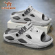 Pilot Camel Sandals 2025 Été Nouveaux chaussures de trou pour hommes HOSE PLAQUE OUTDOOR CHAISSOIRES SUPPORTES SANDES SANDES SPORTS À DIBUSSEMENTS GREY [13568 Série] 41-42 [La taille est trop grande, il est recommandé de prendre une taille plus petite]