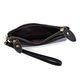Neuer Stil stilvoller echtes Leder -Handgelenk -Tasche Multifunktion Münz Brieftasche für Frauen Handgrabung Bag schwarz - 16 cm * 9 cm