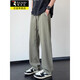Holzspecker Ice Seidenhose Herren Sommer dünne, schnell trocknende kühle lockere Freizeithosen für Jungen Fashion Sports Weitbeinhosen 6636 Schwarz 2xl etwa 140-160jin [Jin entspricht 0,5 kg]
