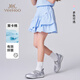 
YEEHOO (YEHOO) girls short skirt children's skirt medium-sized children's clothing cake skirt sweet and cool pleated cool antibacterial summer blue 120