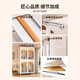 Steel wardrobe simple assembly household bedroom rental house metal frame iron wardrobe small storage cabinet upper and lower PC double door 998*500*1585