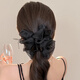 Two Worlds Huan Extra Large Cloud Bubble Feather Clip Women's 2025 New High-end Hair Clip Women's Back Head Shark Clip Headdress Black Clip