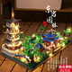 Compatible with iLego Beauty Hangzhou West Lake Ornament Building Block Assembly Toys Difficulty Birthday Gift Increase Su Yuanlin 9889 Pieces [Acrylic Box]+