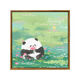 
Panda Flower Diy Filling Coloring Hand-painted Doodle Cartoon Acrylic Oil Painting Decorative Painting Hy3888 50*50cm Thick solid wood inner frame + decorative outer frame
