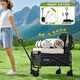 Suncojia Outdoor Camper Folding Cart Camping Car Travel Car Picnic Stall Walking Baby Portable Trailer Pulling Equipment