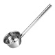 Chuwanya stainless steel soup spoon long handle water ladle water ladle soup spoon commercial large soup porridge spoon diameter 14cm long 65cm