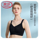 LangSha middle and high school student sports bra female 18 years old adolescent 16 development period girl big breast push-up anti-sagging bra elegant black M 100Jin Jin equal to 0.5 kg or less