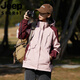吉普（JEEP）冲锋衣男女秋冬季户外三合一可拆卸外套防风防水情侣登山服男 粉酒红女款 单件外套 5XL 【宽松效果请拍大一码】