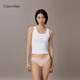 Calvin Klein内衣女士三条装ck本命年提花棉质微弹比基尼三角内裤女QP2349O Q7Z-太空黑/樱花粉/椰青灰 3条 S 尺码偏大，建议拍小一码
