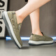 JETRAM men's shoes 2025 new summer thin soft sole lightweight non-slip breathable mesh shoes steadily casual cloth shoes YW-1473 military green 44