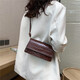 
Stone-patterned candy color French new style small square bag for going out and shoulders fashionable crossbody bag handheld commuting bag coffee color